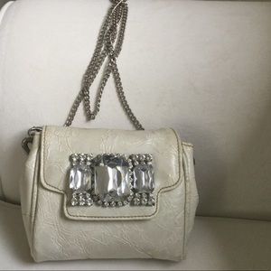 Italian stamped Leather Jewel Mini Bag